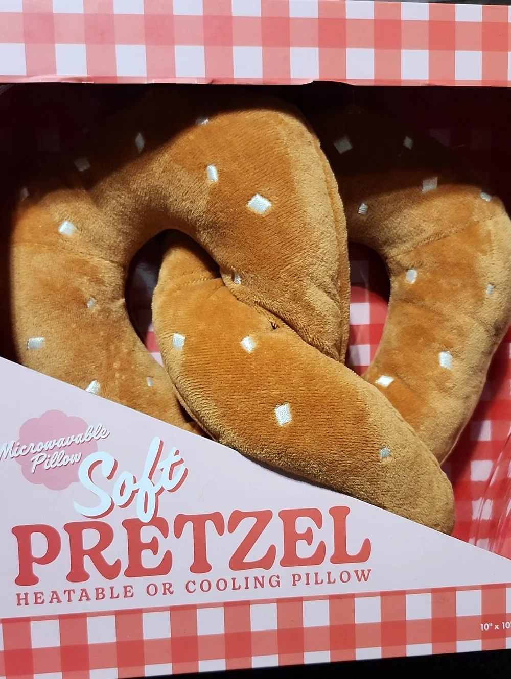 SOFT PRETZEL SHAPED HOT/COLD PLUSH PILLOW 10